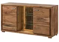 Produktbild: Massivmoebel24 Sideboard (Massivholz), Sideboard Akazie 145x40x78 natur lackiert BARK #100