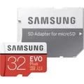 Produktbild: Samsung 32GB EVO Plus microSDHC Speicherkarte Klasse 10 + Adapter