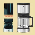 Produktbild: WMF Glaskrug-Kaffeemaschine Stelio Aroma Glas - Cromargan matt (Edelstahl)