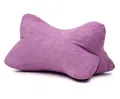 Produktbild: Gözze - Leseknochen Capri, Nackenkissen in Feincord-Optik, Lese- und Relaxkissen für Nacken und Rücken, 40 x 25 cm - Flieder