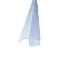 Produktbild: Bagnoxx Spaltdichtung/Türdichtung für Duschkabine im Bad, 8mm Glasstärke, transparentes PVC Profil mit langer Dichtlippe, verstärkte Weichlippe, Duschtürdichtung an Glastür, Abdichtung Dusche