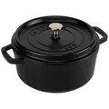Produktbild: Staub La Cocotte 24cm rund, schwarz, Gusseisen