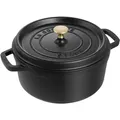 Produktbild: Staub La Cocotte Cocotte 24 cm, rund, Schwarz, Gusseisen