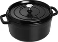 Produktbild: Staub Cocotte - Single pan - Schwarz - Eisenguss - 3,8 l - 24 cm - 4,8 kg (40500-241-0)