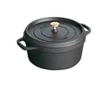 Produktbild: Staub Cocotte Bräter 24 cm Ø schwarz rund Topf Kochtopf Gartöpfe Kochgeschirr