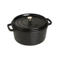 Produktbild: STAUB Cocotte rd 24 cm schwarz, Bräter, Gusseisen, Schmortopf, Induktion