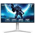 Produktbild: KOORUI Gaming Monitor 27 Zoll, PC Bildschirm QHD(2560 * 1440), 240Hz, VA Mini LED, 1ms, Adaptive Sync, 2xHDMI 2.0 & DPort 1.4, HDR 1000, DCI-P3 95%, VESA 75 * 75mm, Eye Care, Höhenverstellbar