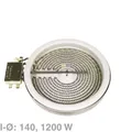 Produktbild: Strahlheizkörper 140mmØ AEG 374063521/8 EGO 10.54111.044 1200W 230V für Kochfeld