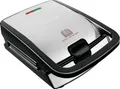 Produktbild: Tefal SW 854 D Snack Collection Waffeleisen Antihaftbeschichtung, Automatische Temperaturanpassung Schwarz, Edelstahl (gebürstet)
