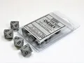 Produktbild: Opaque Dark Grey/black Set of Ten d10s | deutsch | Chessex | EAN 601982022464