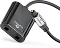 Produktbild: Toslink Premium Optisches Splitter 1x2 S/PDIF Digitaler Audio Verteiler 0,15m