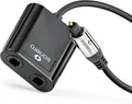 Produktbild: Toslink Premium Optisches Splitter 1x2 S/PDIF Digitaler Audio Verteiler 0,15m