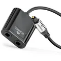 Produktbild: Sonero Premium Toslink-Verteiler, 1x Stecker-Eingang, 2x Ausgang