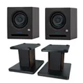 Produktbild: Presonus Studio-Monitor Eris Pro 4 1 Paar mit Boxenständer Walnuss
