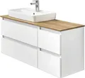 Produktbild: Waschplatz Pelipal Quickset 360 BxHxT 113 x 64,2 x 50 cm Frontfarbe weiß mit Keramik-Waschtisch weiß 360.110003