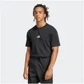 Produktbild: adidas Sportswear T-Shirt M SL SJ T sportliches Kurzarmshirt, mit Rundhalsausschnitt schwarz S (44/46)