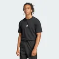 Produktbild: adidas Men's Essentials SMALL Logo Single Jersey Tee, Black/White, S
