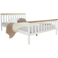Produktbild: Homestyle4u Holzbett 140 x 200 cm Weiß 1843
