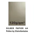 Produktbild: 10 Blatt A4 Silbernes Papier 120g Silber Metallic 120g Pollen by Clairefontaine