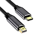 Produktbild: REAGLE Kabel 2m USB-C 3.2 Gen 2 Thunderbolt zu Mini DisplayPort Adapter 4K 60Hz