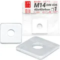 Produktbild: Quadratische Unterlegscheibe M14 50x50x6,0mm DIN 436 Vierkantscheibe Stahl verzi
