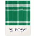 Produktbild: Ross 3er Pack Zwirn Halbleinen Geschirrtücher Blockkaro 50x70 cm | grün - grün