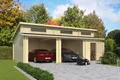 Produktbild: Garage Stufendach 44 mm Hawaii ohne Tor 820x520 cm Lasita
