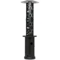Produktbild: Blumfeldt Terrassenheizer, Outdoor-Gasheizstrahler, Heizpilz Gas für Terrasse, Garten & Balkon, Terrassen-Heizer mit Elektrischer Zündung, 360°F... - Schwarz