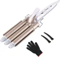 Produktbild: 3 Fässer welleneisen, TOP4EVER lockenstab mit 3 stäben einstellbarer 22mm