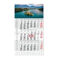 Produktbild: Timr 3-Monatskalender 2026 Jahresübersicht - 53 cm - International mehrsprachig D/GB/F/I/E/NL - Wandkalender mit Schieber - Motiv See I tr349
