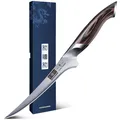 Produktbild: HOSHANHO Filetiermesser 18 cm Edelstahl mit Ergonomischem Pakkaholz-Griff