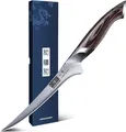 Produktbild: Filetiermesser 18 cm Fischmesser Ausbeinmesser Edelstahl Pakkaholzgriff