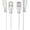 Produktbild: Ubiquiti UACC-Cable-Patch-EL-0.15M-W-24 Netzwerkkabel Durchscheinend, Weiß 0,15 m Cat6