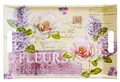 Produktbild: Lashuma Buntes Teetablett Design: Edelrose, Kuchentablett rechteckig 47x31 cm, Esstablett mit Griffen