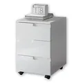 Produktbild: Stella Trading SPICE Rollcontainer Schreibtisch in Hochglanz Weiß - Mobiler Büroschrank mit Schubladen - Modernes Büromöbel Komplettset - 40 x 60 x 45 cm (B/H/T)