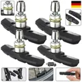 Produktbild: 4er Set V-Brake Bremsbeläge Fahrrad 70mm - Professionelle Bremsschuhe mit Innens