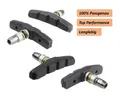 Produktbild: 4x Fahrrad V-Brake Bremsbeläge V-Break Bremsschuhe Bremsklötze 70mm Shimano Sram