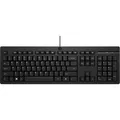 Produktbild: HP 125 Kabelgebundene Tastatur, Volle Grösse (100%), Kabelgebunden, USB, Schwarz (Eng. Int., Kabelgebunden) (AY2Y7AA#ABD)