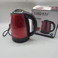 Produktbild: Hagen - Edelstahl -Elektrischer- Kabelloser Wasserkocher -1.8L HAGEN HA5525-RED-
