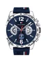 Produktbild: Tommy Hilfiger Uhr Decker 46mm Edelstahl Gehäuse Blau Armband Neu OVP