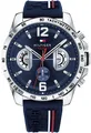 Produktbild: Tommy Hilfiger 1791476 Herren-Armbanduhr Analog Quarz Silikonarmband Blau 46 mm