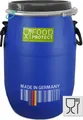 Produktbild: plasteo® 30 Liter Deckelfass Weithalsfass Lagerfass Transportfass Kunststofffass Futtertonne Weithalstonne inkl. Lebensmittelzulassung + Gefahrgut