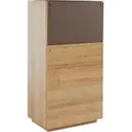 Produktbild: Kommode MÄUSBACHER, braun (eichefarben riviera, braunglas), B:60cm H:117cm T:42cm, Sideboards, Kommode, Breite 60 cm