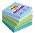Produktbild: Post-it Haftnotizen Super Sticky Notes 76 x 76 mm Oasis 5 Blöcke á 90 Blatt