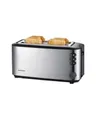 Produktbild: SEVERIN AT 2509 Toaster 4 Scheibe 2 Steckplatz Edelstahl gebürstet/schwarz (AT2509)