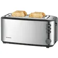 Produktbild: SEVERIN Toaster AT 2509 2 für bis zu 4 Brotscheiben 1400 Watt Edelstahl/schwarz