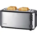 Produktbild: Severin Toaster AT 2509 Langschlitztoaster, 4 Scheiben, 1400 Watt, Edelstahl gebürstet, silber