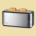 Produktbild: Severin 4 Scheiben-Toaster AT2509 Doppel-Langschlitz-Toaster mit Brötchenaufsatz