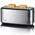 Produktbild: Severin Automatik-Toaster Edelstahl gebürstet, schwarz 1400 W