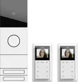 Produktbild: GIRA Video-Türsprechanlage System 106 | Zweifamilienhaus-Paket | 2 Teilnehmer | Bus-System | Verkehrsweiß | 2417902